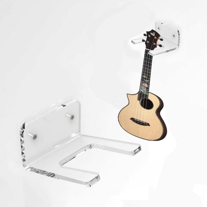 LEILIN guitar wall mount guitar wall hanger guitar stand|Acrylic Wall Mount Rack for Guitar Violin Ukulele-1 pieces - Image 4